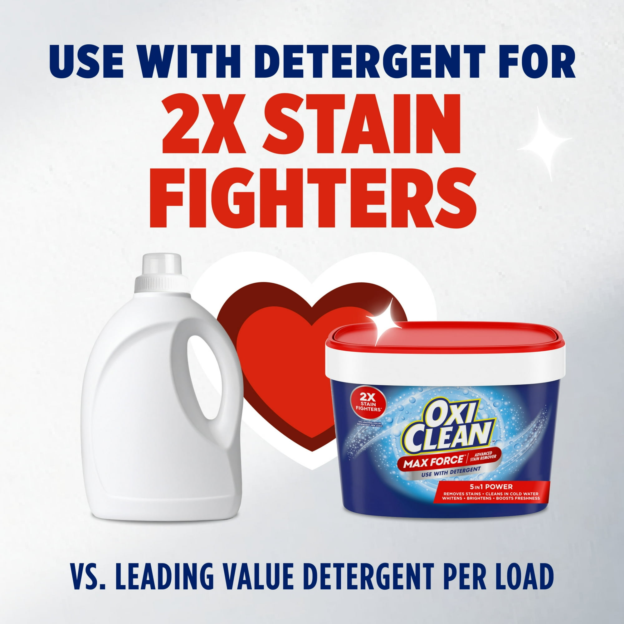 OxiClean Max Force Advanced Stain Remover Powder, Gentle Color-Safe In-Wash Stain Treater, 3 lbs