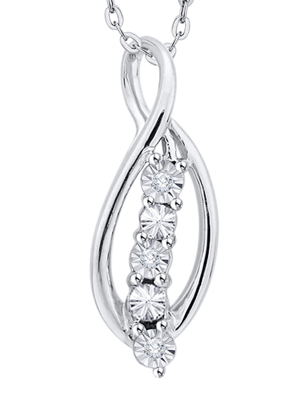1//4 cttw, G-H, I2-I3 KATARINA Prong Set Diamond and Ruby Heart Pendant Necklace in Gold or Silver