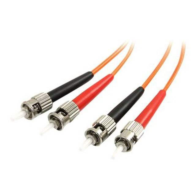 StarTech.com 2m Fiber Optic Cable - Multimode Duplex 62.5/125 - LSZH - ST/ST - OM1 - ST to ST Fiber Patch Cable (FIBSTST2) - Network cable - ST multi-mode (M) to ST multi-mode (M) - 2 m - fiber optic - duplex - 62.5 / 125 micron