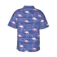 thumbnail image 3 of Haiem Flamingo Printed Hawaiian Shirt for Men - Men’s Casual Beach Summer Shirts - Stretch Fabric with Modern Fit-XX-Large, 3 of 9