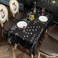 thumbnail image 2 of Math Equations Geometric Shapes Black Pattern Rectangle Tablecloth 60"x120",Waterproof Polyester Rectangle Table Cloth, Wipeable Spillproof Polyester Tablecloth for Dining, Camping, Indoor and Outdoor, 2 of 6