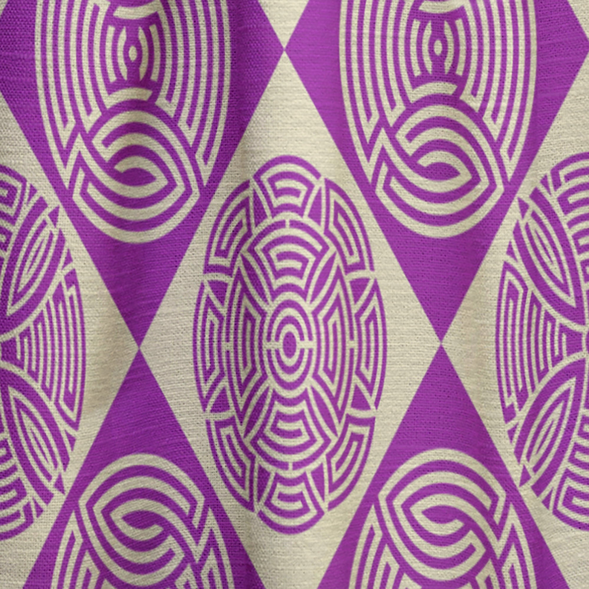 Designart 'Abstract Retro Pattern Design XI' Mid-Century Modern Curtain Panel