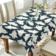 thumbnail image 4 of Coolnut Halloween Ghost Tablecloth, Waterproof Washable Polyester Square Table Cover, Durable Tablecloth for Kitchen Dining Table Party Decor, 60"X 90", 4 of 7