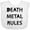 AA-White, variant on Death Metal Rules White T-shirt Boys or Girls Baby Bib