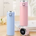 thumbnail image 2 of huanledash 350/420ml Vacuum Insulated Cup Bouncing Lid LED Screen Temperature Display Large Capacity Drinkware Portable Stainless Steel Smart Thermoses Water Bottle Fashion Gift, 2 of 8