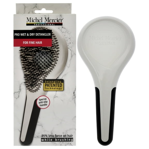Michel Mercier Pro Wet and Dry Detangler - Fine Hair, 1 Pc Hair Brush