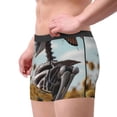 thumbnail image 2 of Yiaed Sunflower Butterfly Skull Print Men's Soft Cotton Boxer Shorts Breathable Boxers Underwear Moisture-Wicking Underwear Stretch Boxer Briefs for Man-XX-Large, 2 of 5