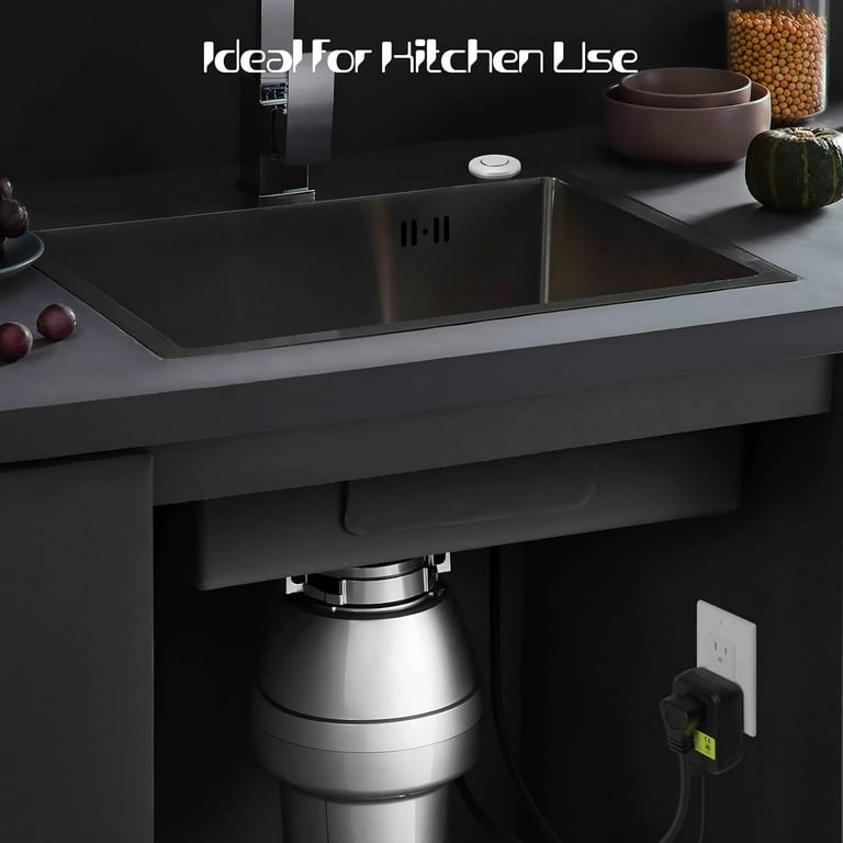 KRAUS Garbage Disposal Air Switch Kit In Spot-Free Stainless Steel With