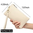 thumbnail image 4 of KALUNMA Men's Women's Wristlet Clutch Slim Leather Wallet RFID Blocking Handbag, 4 of 7