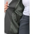 thumbnail image 6 of DARING DIVA Women's Ruched 3/4 Sleeve Shawl Collar Dressy Suit Jacket L Dark Gray, 6 of 6
