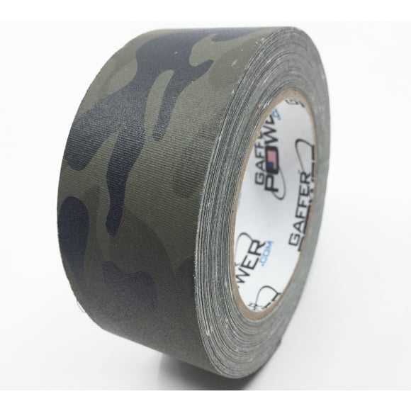 Ruban Camouflage, Ruban Gaffer de Qualité Supérieure par Gaffer Power - Ruban Camouflage Vert Armée Atténué - Fabriqué aux É.-U., 2 Pouces X 25 Yards, Ruban Gaffer's Robuste, Non Réfléchissant, Résistant à l'Eau.