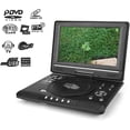 thumbnail image 2 of Reproductor de Port¨¢Til de DVD HD 9.8 '' Pantalla LCD Juego Reproductor de TV Receptor de Radio FM Soporte de Formato de Video AVI/EVD/DVD/SVCD/VCD/CD/CD-R/RW/eg-4, Negro(US), 2 of 5