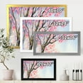 thumbnail image 3 of Beautiful Pink Bird Sitting On Flowering Branch 40 in x 30 in Framed Painting Canvas Art Print, by Designart, 3 of 4