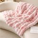 thumbnail image 1 of Manta Bedsure, suave y esponjosa, de piel sintética, doble, rosa, 1 of 9