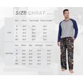 thumbnail image 7 of MINTREUS Men's Pajama Set Lightweight Sleepwear Long Sleeve Shirts and Bottoms Soft Comfy Pjs with Pockets S-4X, 7 of 7