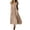 Khaki, variant on Tqcoqu Women's Twist Front Tiered Maxi Dress with Pockets,Sleeveless V-Neck Flowy Sundress for Vacation Beach,Black Women's S-XXL
