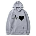 thumbnail image 4 of Olyvenn Women's Heart Graphic Oversized Hoodies Drawstring Long Sleeve Sweatshirts with Pocket Trendy Casual Pullover Tops Gray XL, 4 of 4