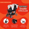 thumbnail image 2 of Baby Trend Sit N' Stand Easy Fold Travel Toddler  Baby Double Stroller, Khaki, 2 of 11