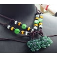 thumbnail image 5 of 2 Pcs Certified Green Burma 100% Natural A Jade jadeite pendant Lotus Flower Necklace 658456 TN, 5 of 10