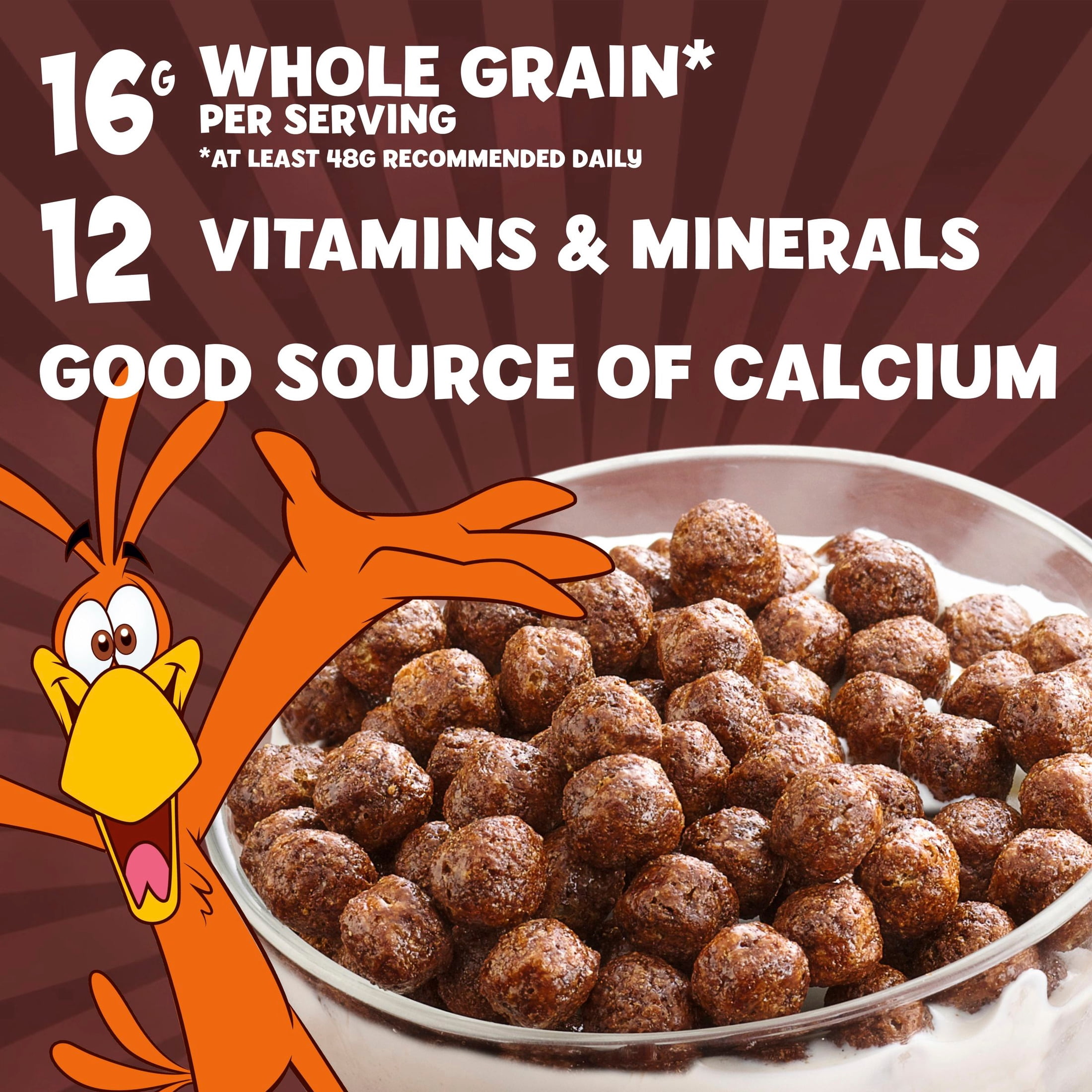 Cocoa Puffs, Chocolate Breakfast Cereal with Whole Grains, Family Size, 18.1 oz