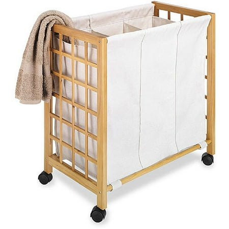 Whitmor Canvas 3-Section Laundry Sorter