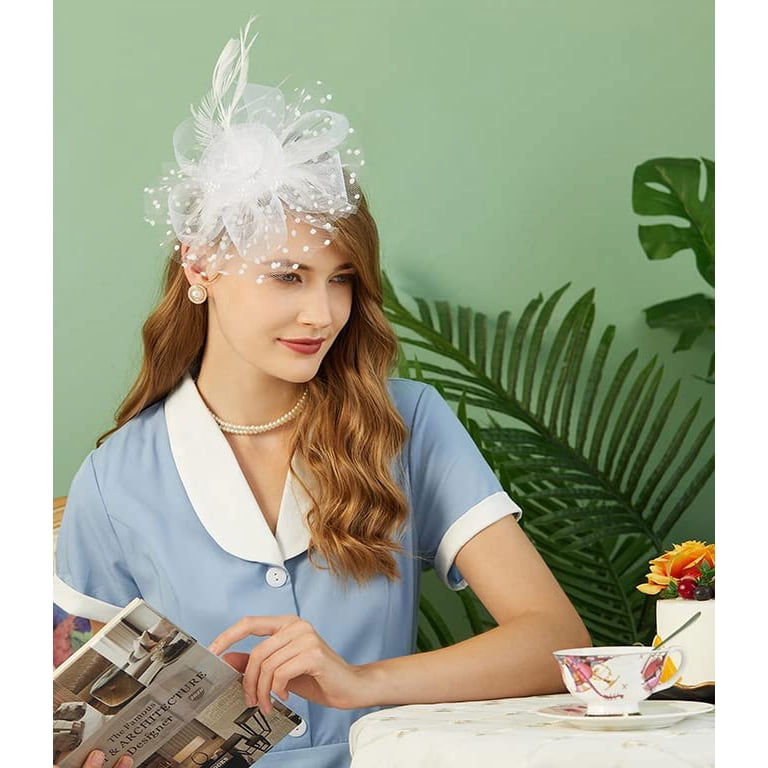 southwit Fascinators Hat for Women Tea Party Headband  display picture 2