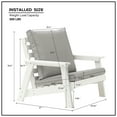 thumbnail image 4 of Furvclv Outdoor Backyard Patio Sofa, All Weather Patio Furniture, Outdoor Garden Comfortable Sofa, With Cushion, HIPS Frames, Stainless Steel Hardware Sofa Chair, 4 of 9