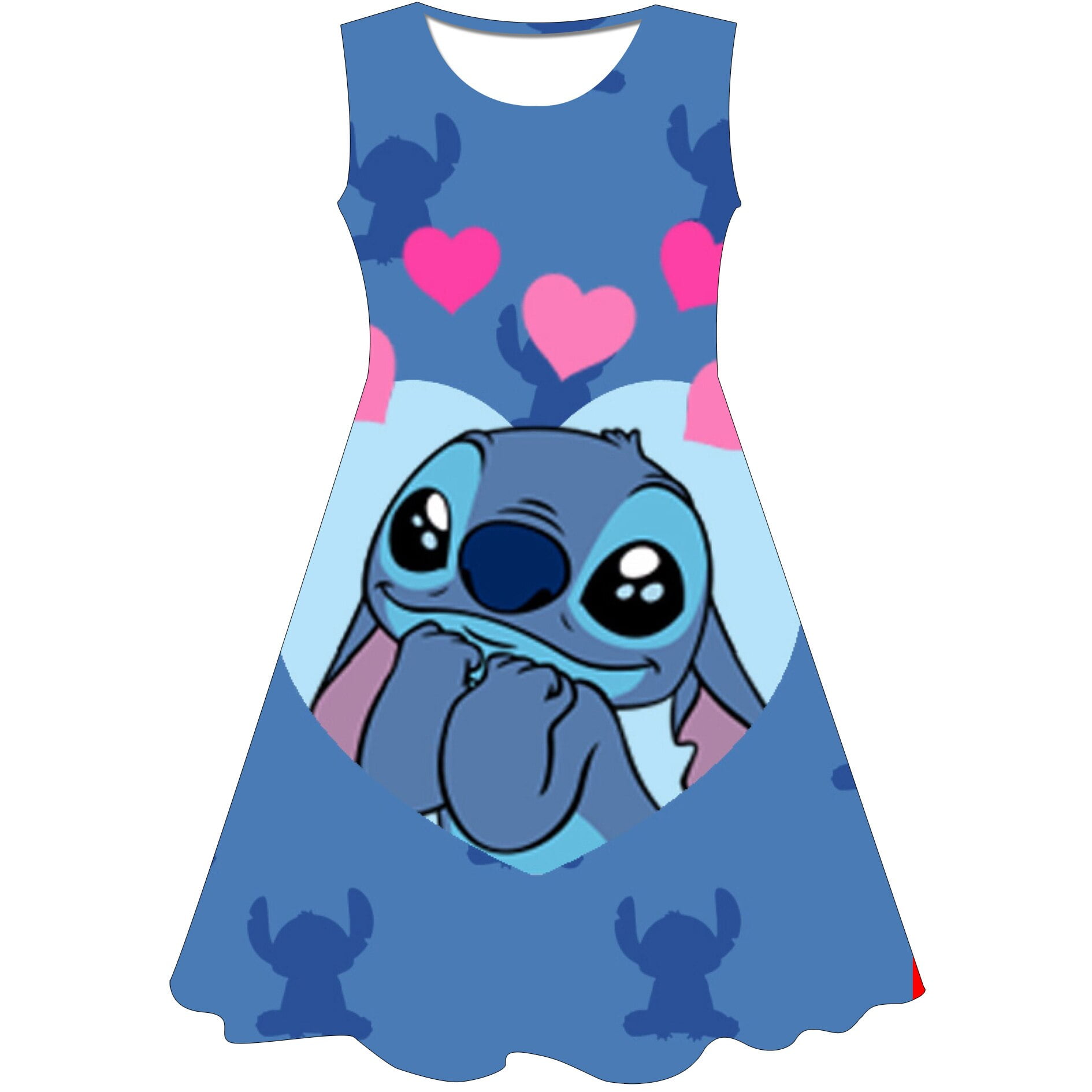Stitch boda cumpleaños vestidos para niñas 1-10 años elegante fiesta ...