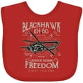 thumbnail image 3 of Inktastic Black Hawk Military Boys or Girls Baby Bib, 3 of 4