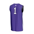 thumbnail image 3 of Unisex GameDay Greats #1 Purple Stephen F Austin Lumberjacks Lightweight Basketball Fashion Jersey, 3 of 4