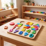 Spark Create Imagine Wooden Shape and Number Puzzle, Baby and Toddler Toys