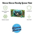thumbnail image 2 of Peeking Black Bear Metal Novelty License Plate, 2 of 7