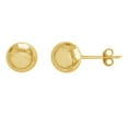 thumbnail image 2 of 14k Yellow White Rose Gold Ball Set Earrings 4mm Stud Post 3 Pair Set, 2 of 6
