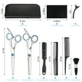 LUIISIS 11Pcs Professional Hair Cutting Scissors Kit, Thinning Shears