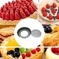 thumbnail image 3 of 2 Pcs 4 Round Baking Tray Non-stick Portable Mini Tart Pan Bread Cake Making Miniature Mold Baking Mat, 3 of 8