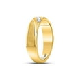 thumbnail image 3 of 10kt Yellow Gold Mens Round Diamond Wedding Band Ring 1/6 Cttw, 3 of 4