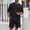 Black, variant on Men Short Sets Outfits Mens Muscle Shirt and Men's Casual Pants Solid Color Short Sleeve Crew Neck Summer Loose Fit Oversized Jogging Track Suit with Pockets M-XXXXXL
