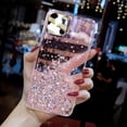 thumbnail image 4 of Luxury Transparent glitter Bling shiny Clear Soft Silicone Case For iPhone 11 12 13 14 Pro Max 15 X XS XR 7 8 Plus 6S MiNi Cover, 4 of 5