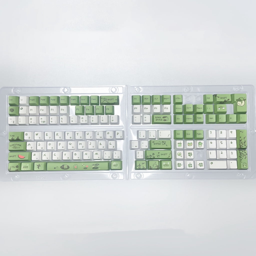 Zeiwohndc XDA Keycap Russian Keycaps for MX Switches 68/75/87/98/104/108 Keyboard