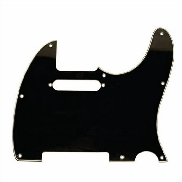 Seismic Audio Black Replacement 3 Ply Style Pickguard for Standard Tele Electric Guitar (SAGA37)