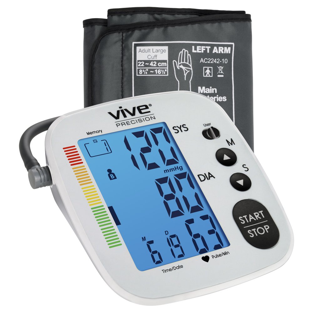 Vive Precision Blood Pressure Machine - Heart Rate Monitor - Automatic ...