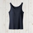thumbnail image 4 of Built in Bra Tank Tops for Women Crewneck Camisole Tops Sleeveless Cami Shirts Ribbed Knit Fitted Basic Tees, 4 of 6