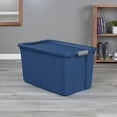 thumbnail image 5 of 34-Gallon Heavy-Duty Storage Box with Lid - Large Plastic Container, Suitable for Garage, Outdoor, Home and Storage Needs, Blue, 5 of 9