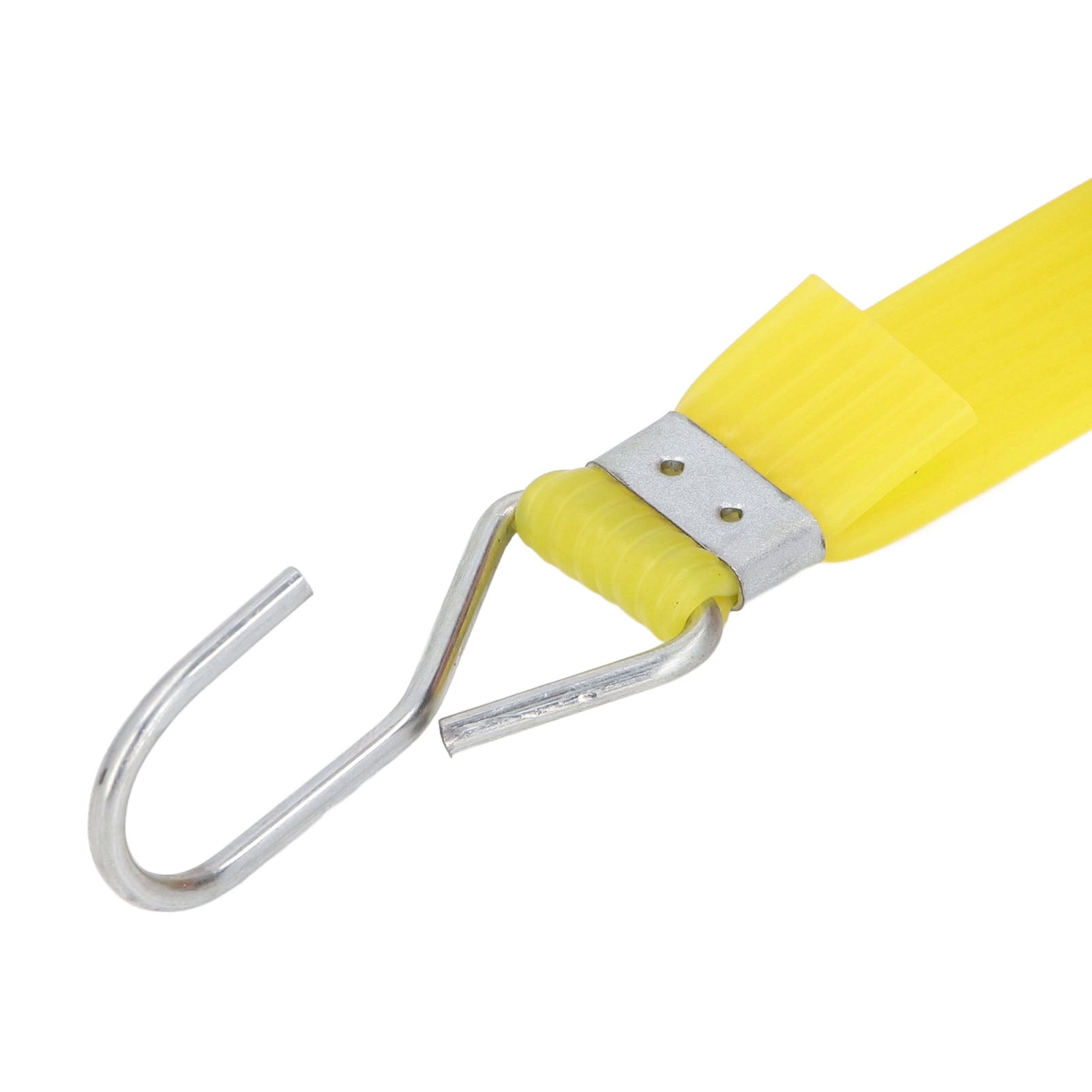 YAHHU 10 Pieces Heavy Duty Outdoor Bungee Cords Set, 13.1 ft / 4 m Extra Long Flat Bungee Strap Tie Down Rope for Securing Transport Cargo on Cars, Trucks, Motorcycles and Camping Tents, Yellow