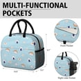 thumbnail image 6 of Lunch Bag Lunch Box for Women Reusable Insulated Lunch Bags,Water-Resistant Sushi Print Cooler Lunch Tote Bag, Large Capacity for Work Travel Picnic, 6 of 6