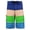 521 Navy Turquoise Green, variant on Men's Board Shorts Sport Beach Swimwear Bathing Suit Slim Fit Trunks (32, 521 Navy Turquoise Green)