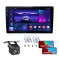 thumbnail image 2 of Estéreo para automóvil de doble DIN de 9 pulgadas con CarPlay inalámbrico Android Auto inalámbrico, estéreo para automóvil con pantalla táctil 2.5D con cámara de respaldo FM Bluetooth Grabadora para v, 2 of 5