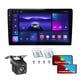 thumbnail image 2 of Estéreo para automóvil de doble DIN de 9 pulgadas con CarPlay inalámbrico Android Auto inalámbrico, estéreo para automóvil con pantalla táctil 2.5D con cámara de respaldo FM Bluetooth Grabadora para v, 2 of 5