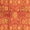 thumbnail image 1 of Ahgly Company Indoor Square Oriental Orange Traditional Area Rugs, 6' Square, 1 of 4