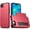 Red, variant on Protective Phone Wallet Case Cover Housing Sleeve with Builtin Card Slot Compartment and Impact Absorption Everyday Use